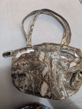 Y2K Leopard or Croc Print B. Makowsky Handbag